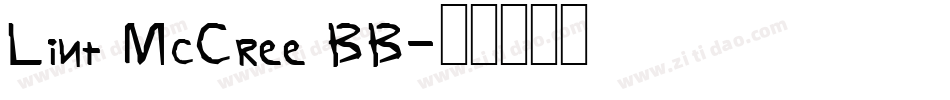 Lint McCree BB字体转换